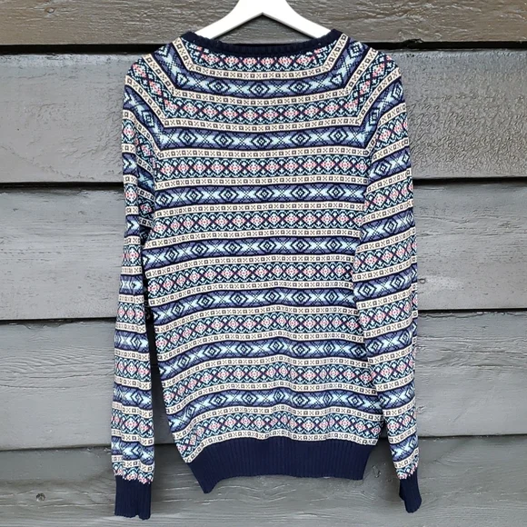 014 Urban Outfitters CPO Spring Fair Isle Striped Pullover Sweater sz M Men's - Picture 6 of 11